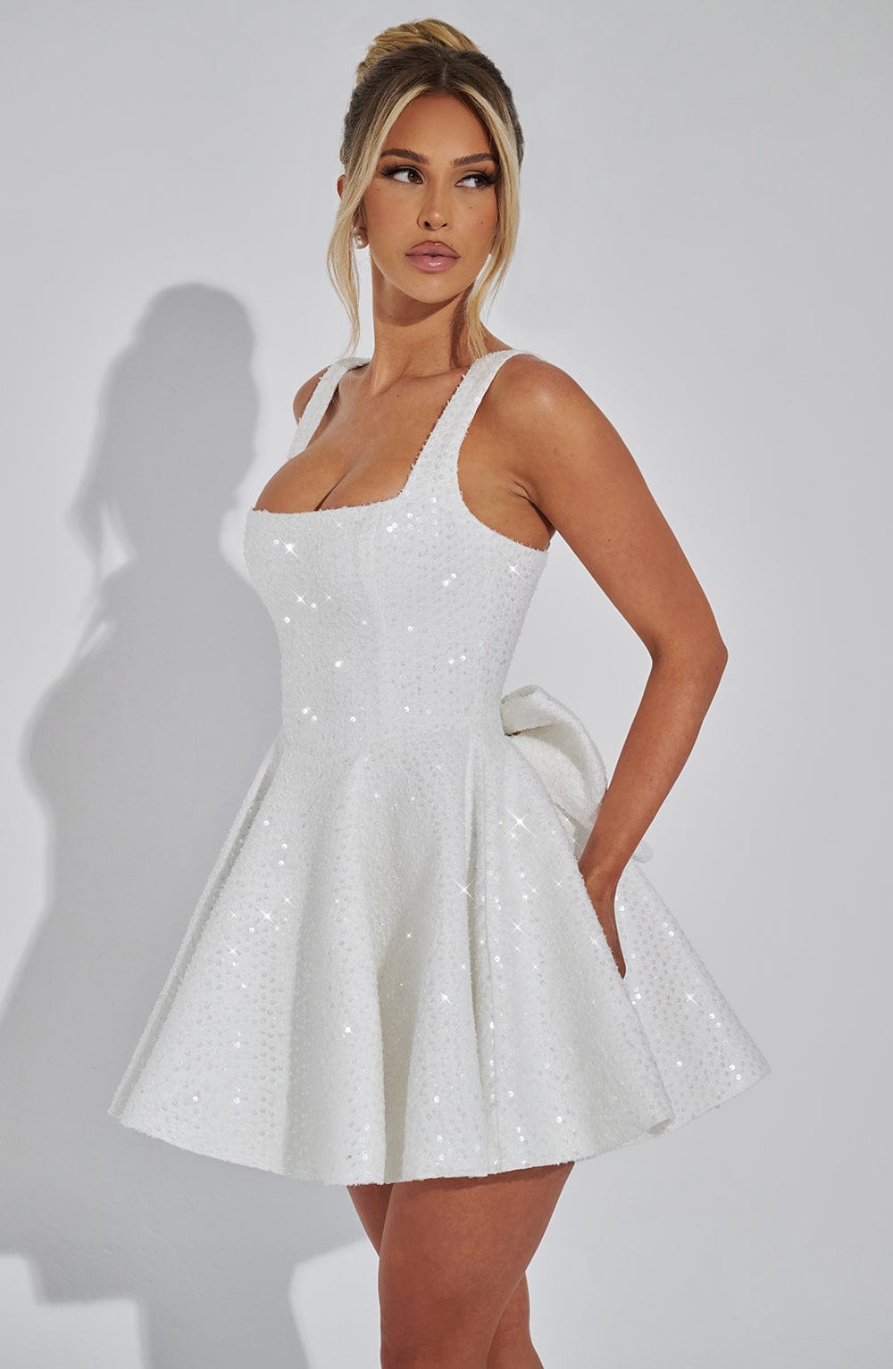 Fioramira Mini Dress in Ivory by Clandour, product photo 4