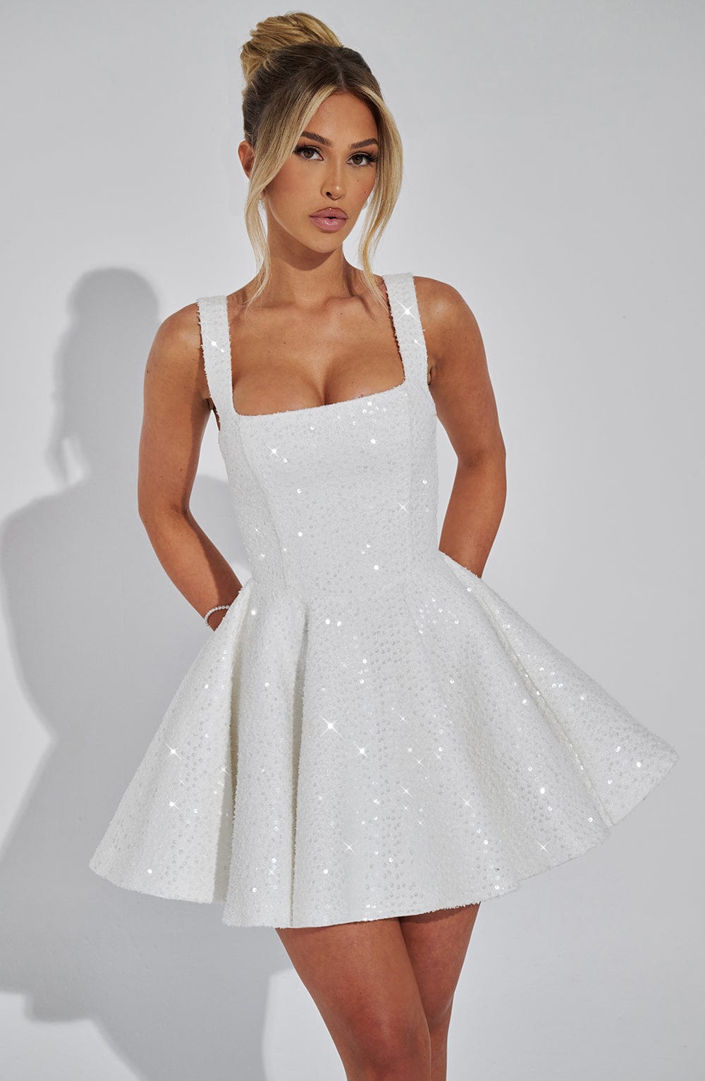 Fioramira Mini Dress in Ivory by Clandour, product photo 6
