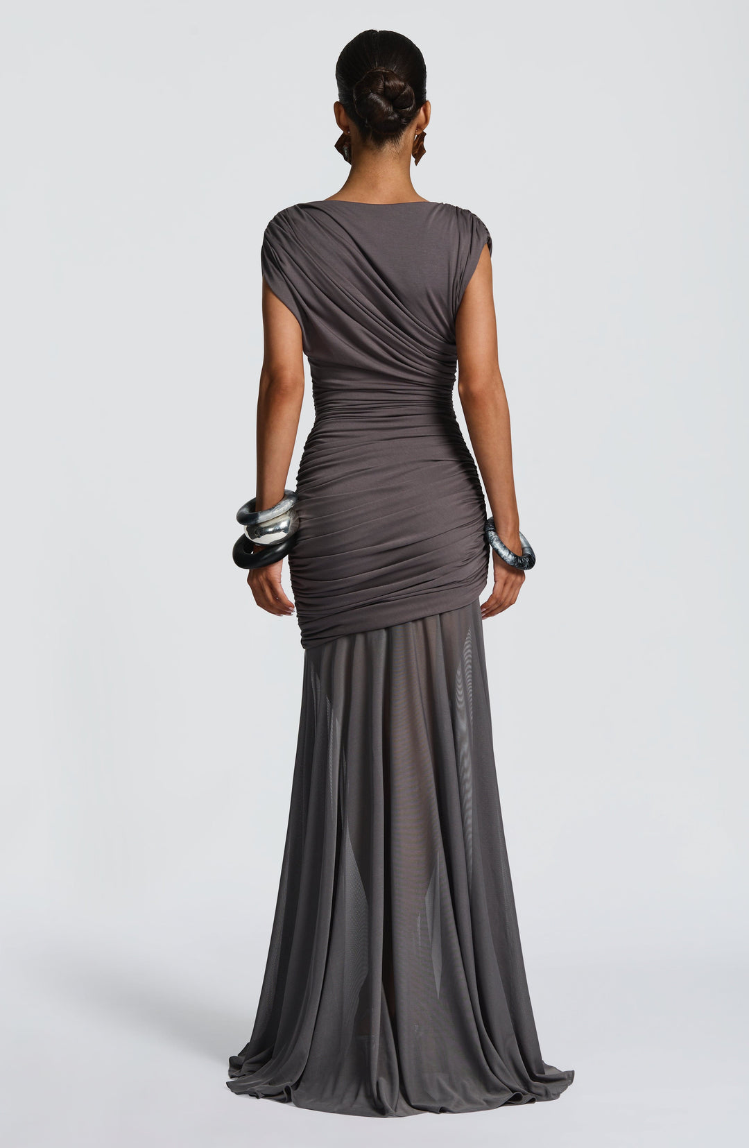 Fioraola Maxi Dress in Charcoal by Clandour, product photo 3