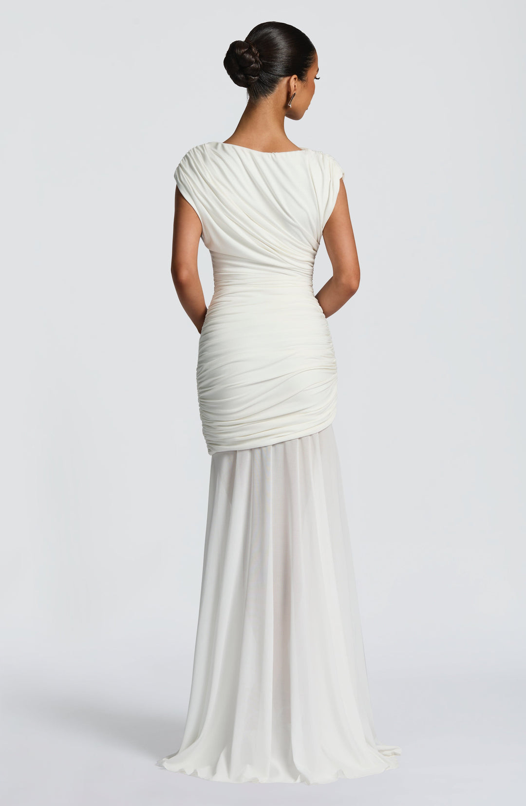 Fioraola Maxi Dress in Ivory by Clandour, product photo 3