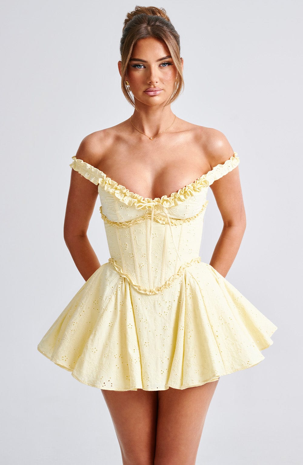 Giaelia Playsuit in Lemon by Clandour, product photo 1