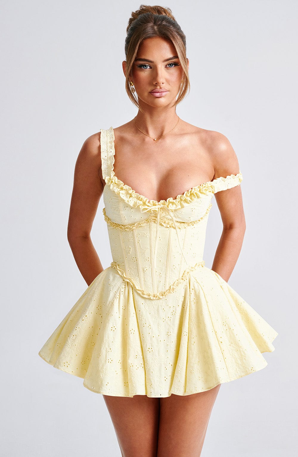 Giaelia Playsuit in Lemon by Clandour, product photo 6