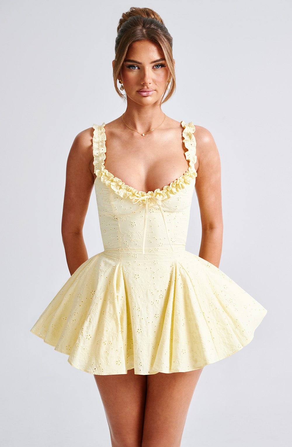Giaelia Playsuit in Lemon by Clandour, product photo 11