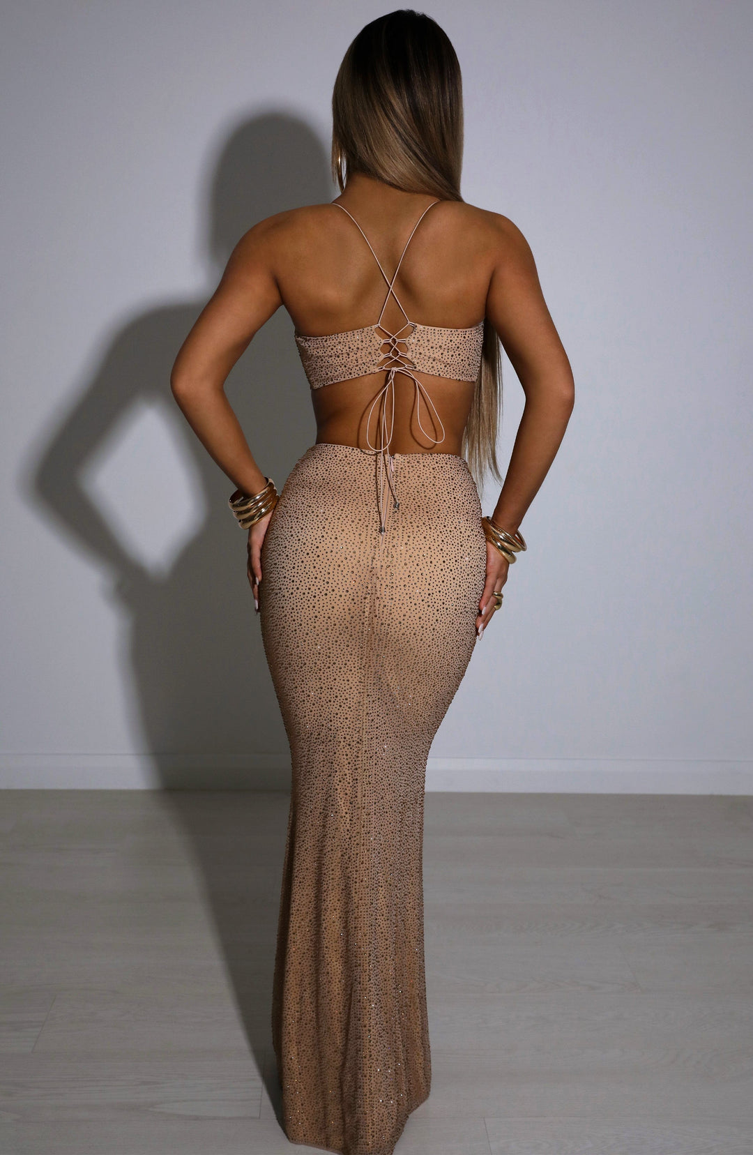 Giaella Maxi Skirt in Bronze by Clandour, product photo 3