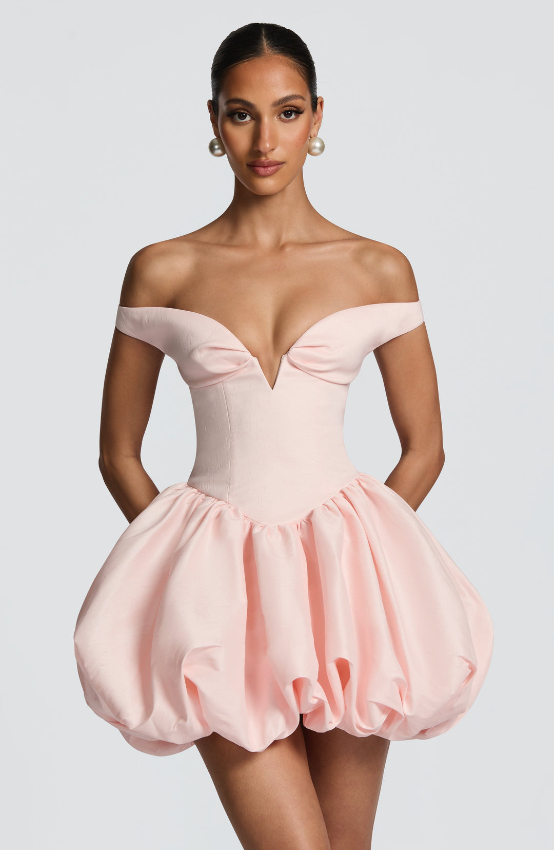 Giaelle Mini Dress in Blush by Clandour, product photo 9