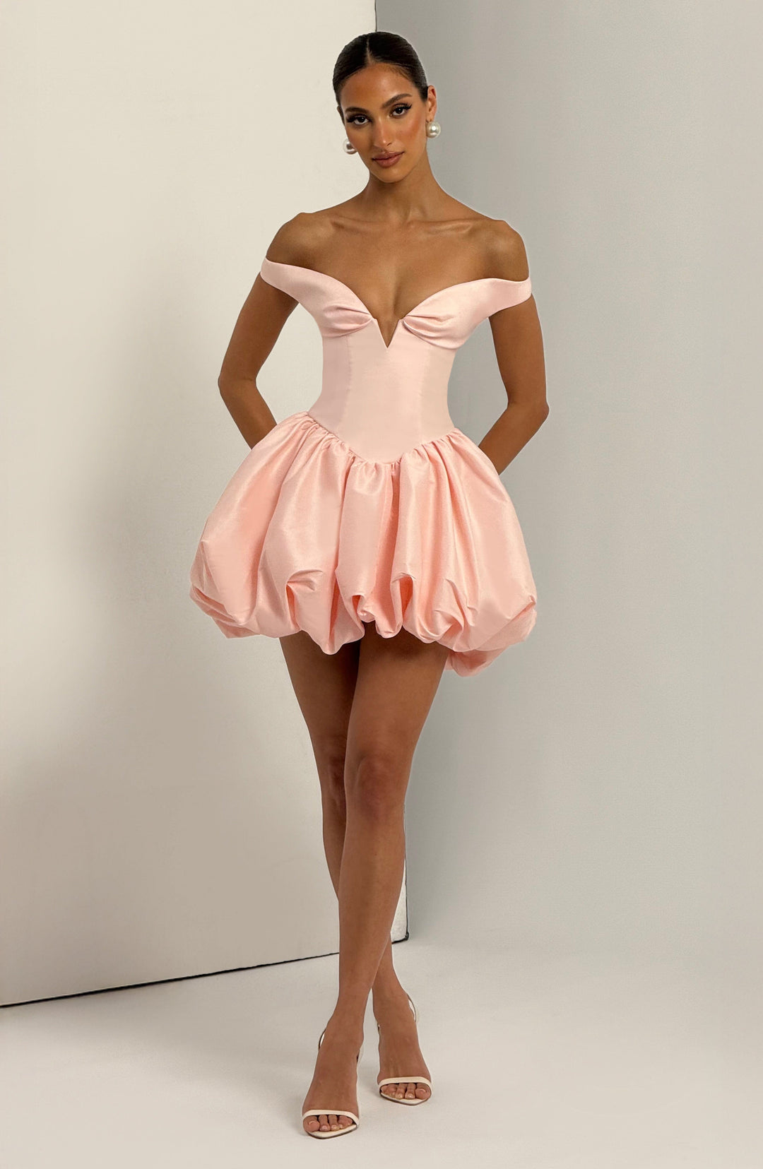 Giaelle Mini Dress in Blush by Clandour, product photo 10