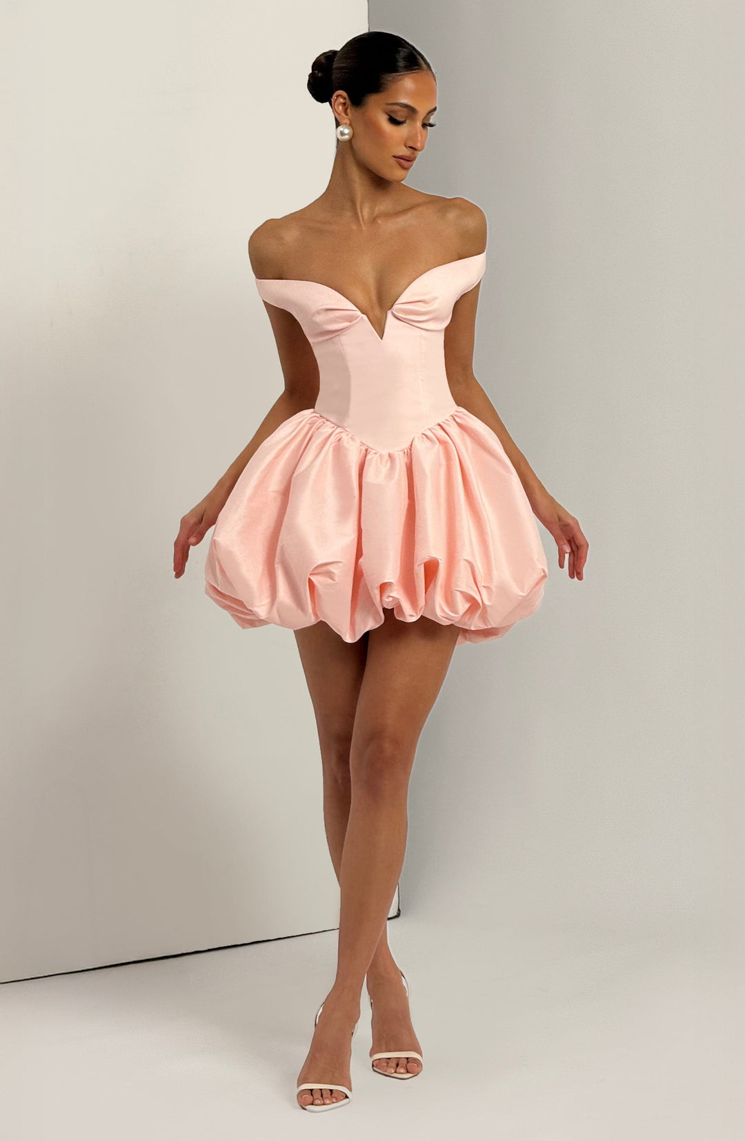 Giaelle Mini Dress in Blush by Clandour, product photo 11