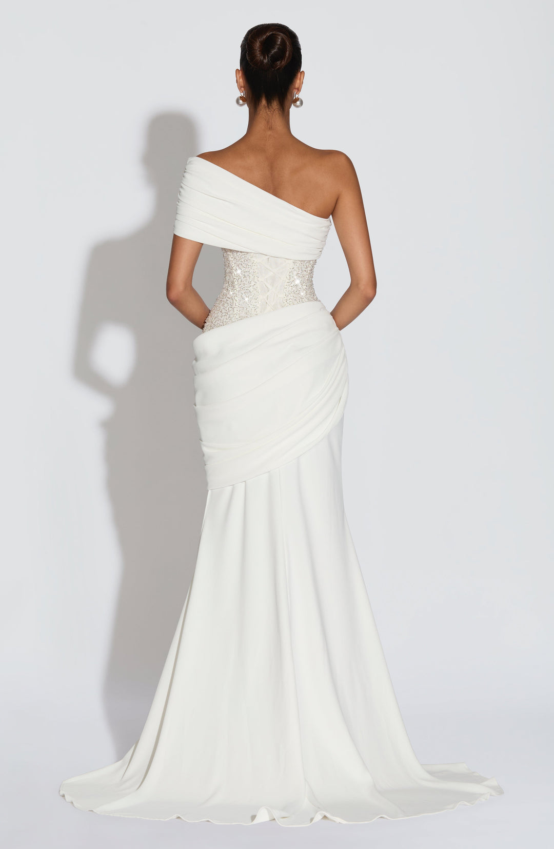 Giaena Gown in Ivory by Clandour, product photo 2