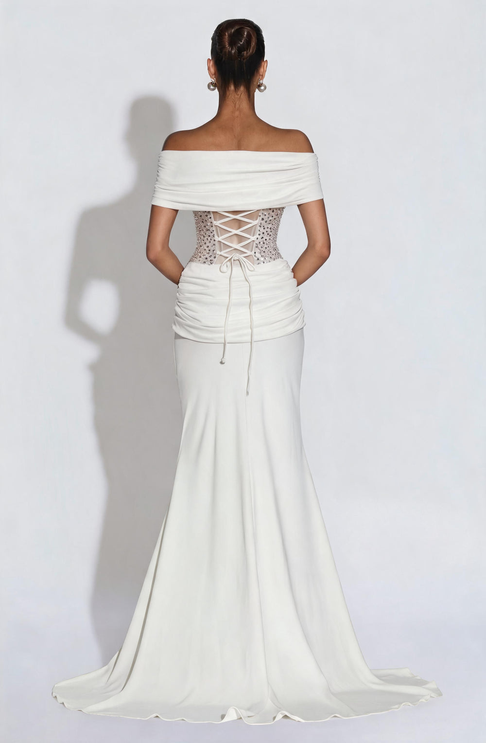 Giaena Gown in Ivory by Clandour, product photo 2