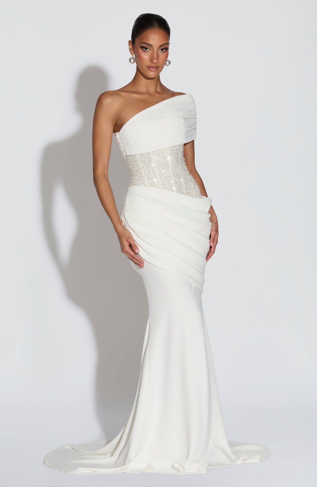 Giaena Gown in Ivory by Clandour, product photo 3