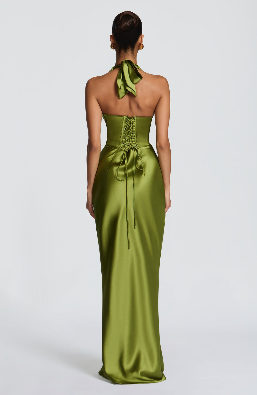 Giaessa Maxi Dress in Olive by Clandour, product photo 2
