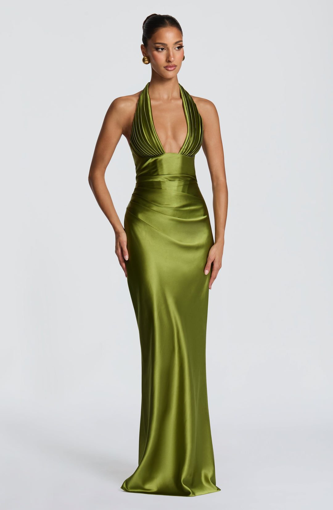 Giaessa Maxi Dress in Olive by Clandour, product photo 6