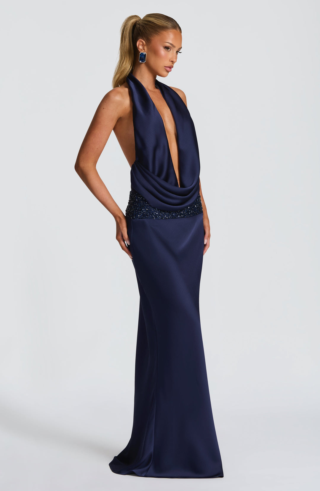 Giaia Bodysuit in Navy by Clandour, product photo 9