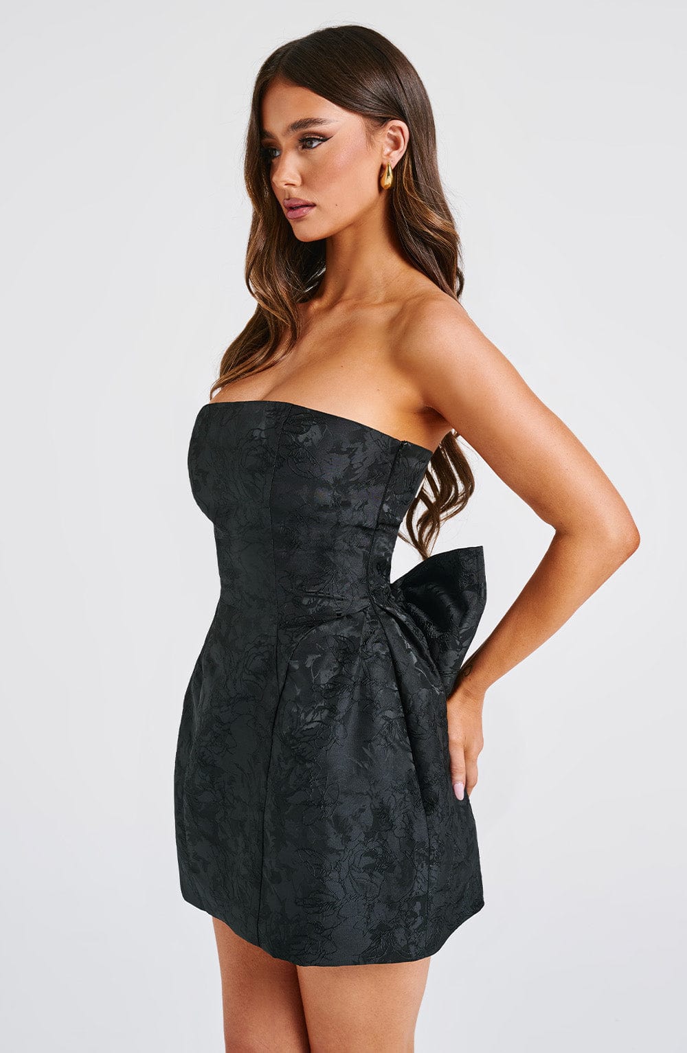 Giaina Mini Dress in Black by Clandour, product photo 10