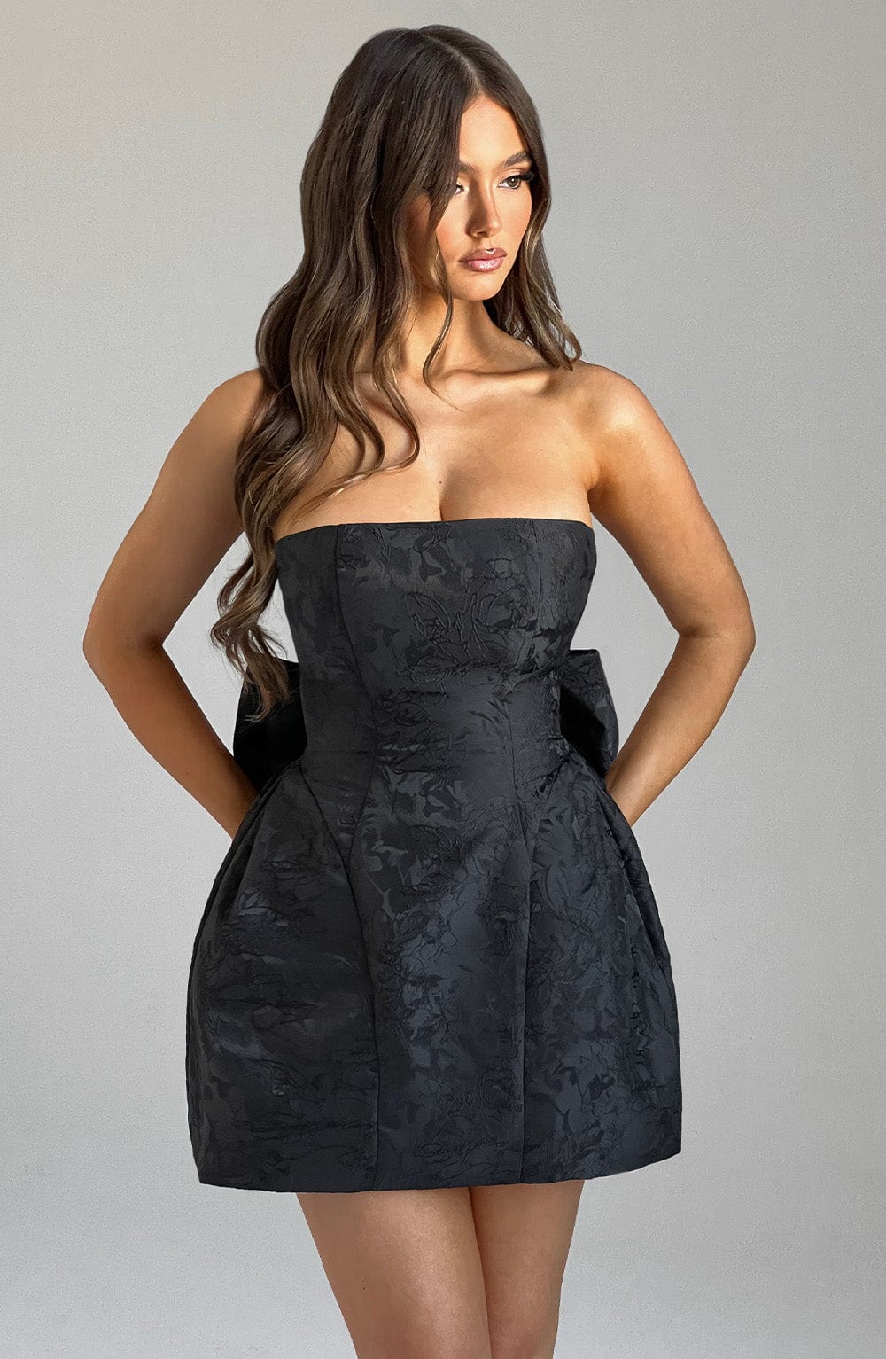 Giaina Mini Dress in Black by Clandour, product photo 12