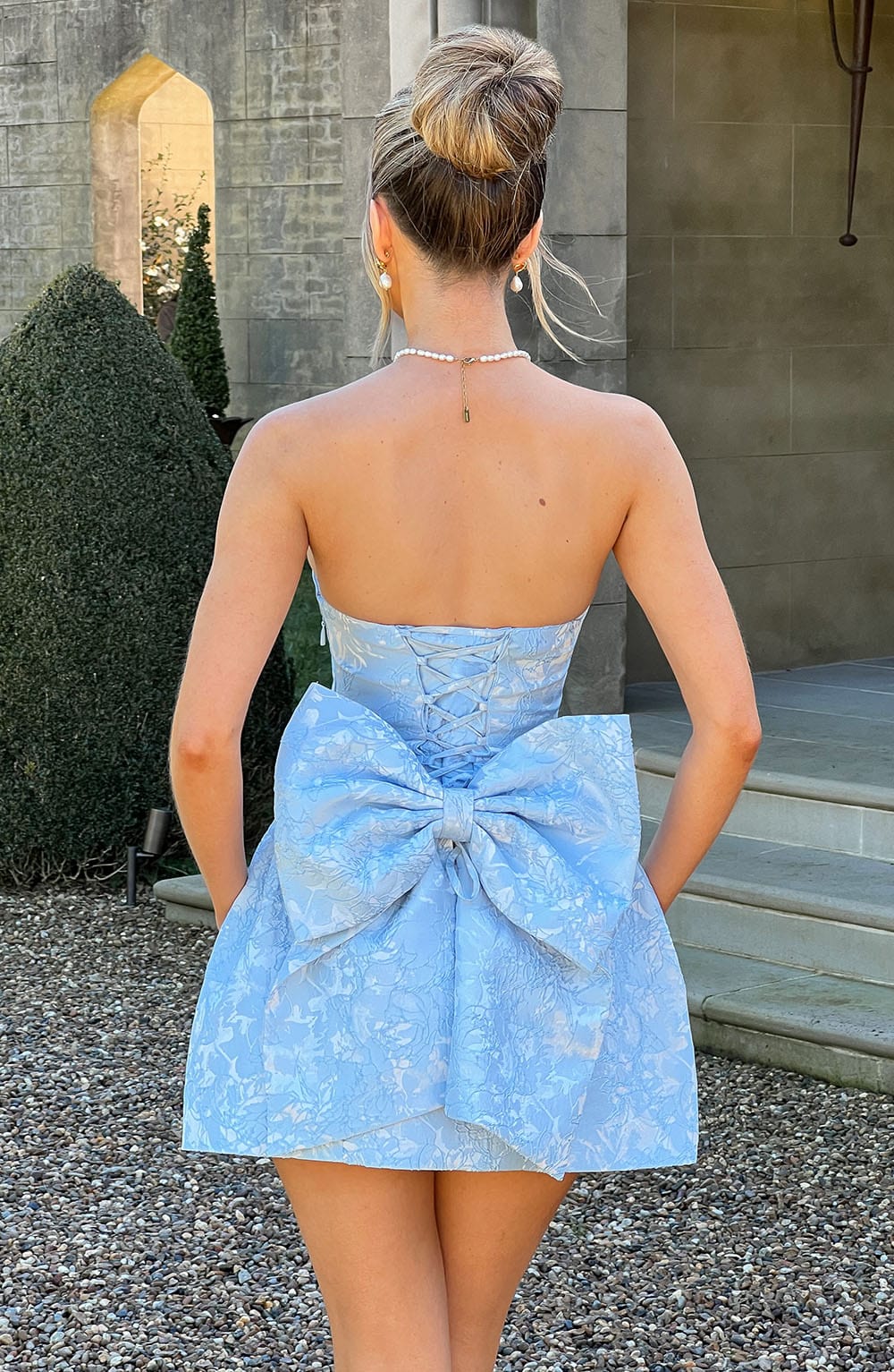 Giaina Mini Dress in Blue by Clandour, product photo 3