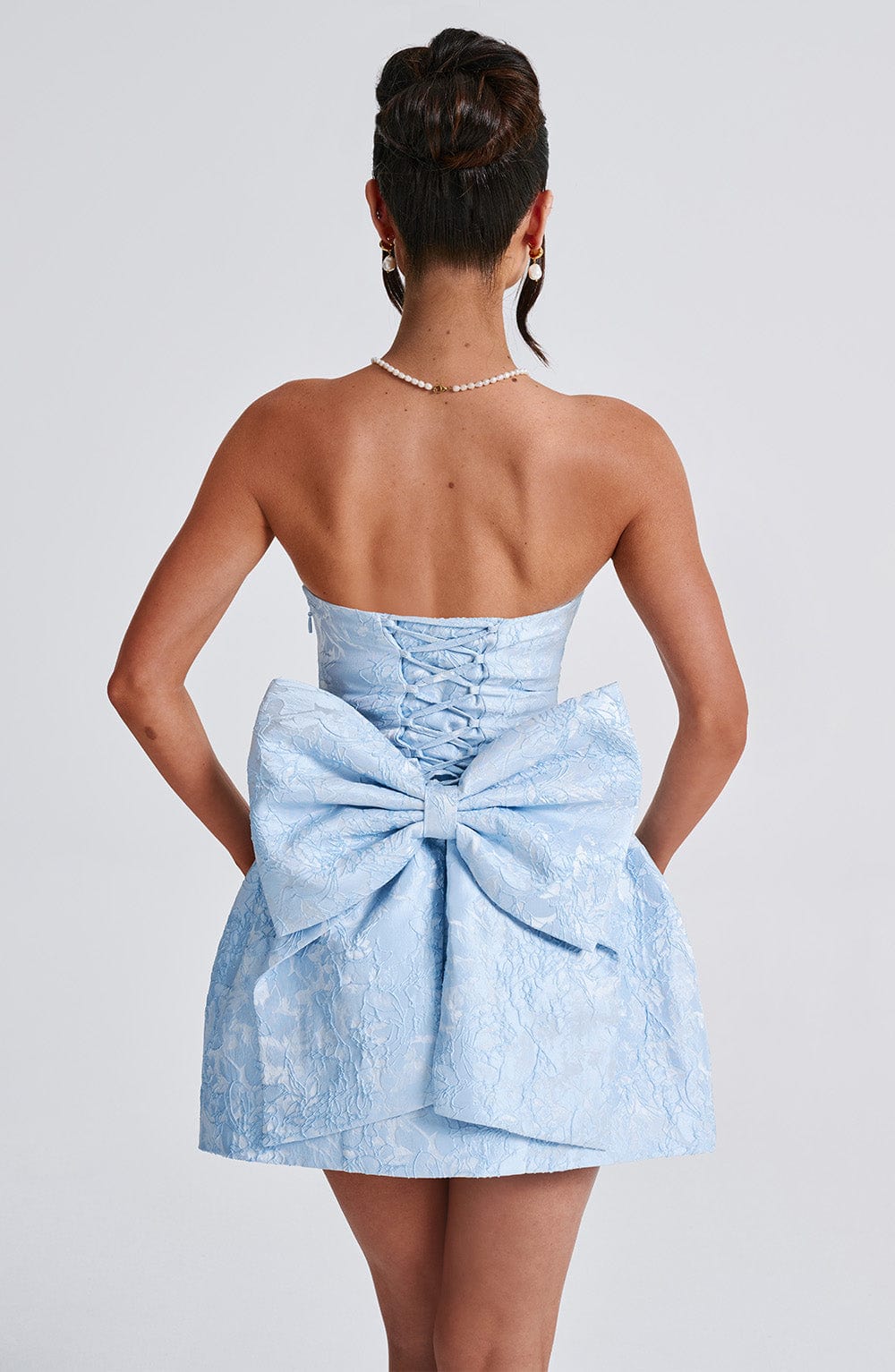 Giaina Mini Dress in Blue by Clandour, product photo 5