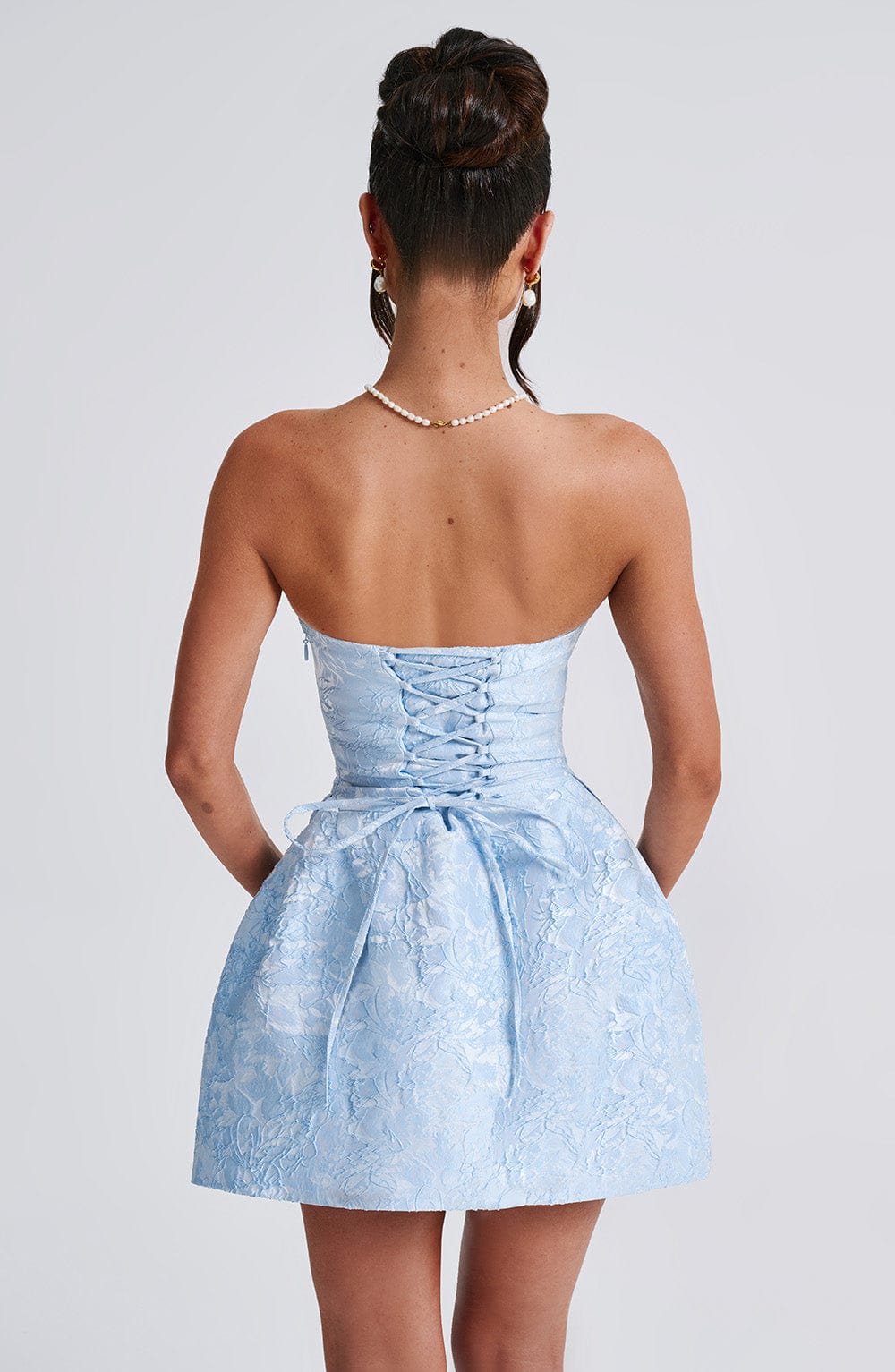 Giaina Mini Dress in Blue by Clandour, product photo 6