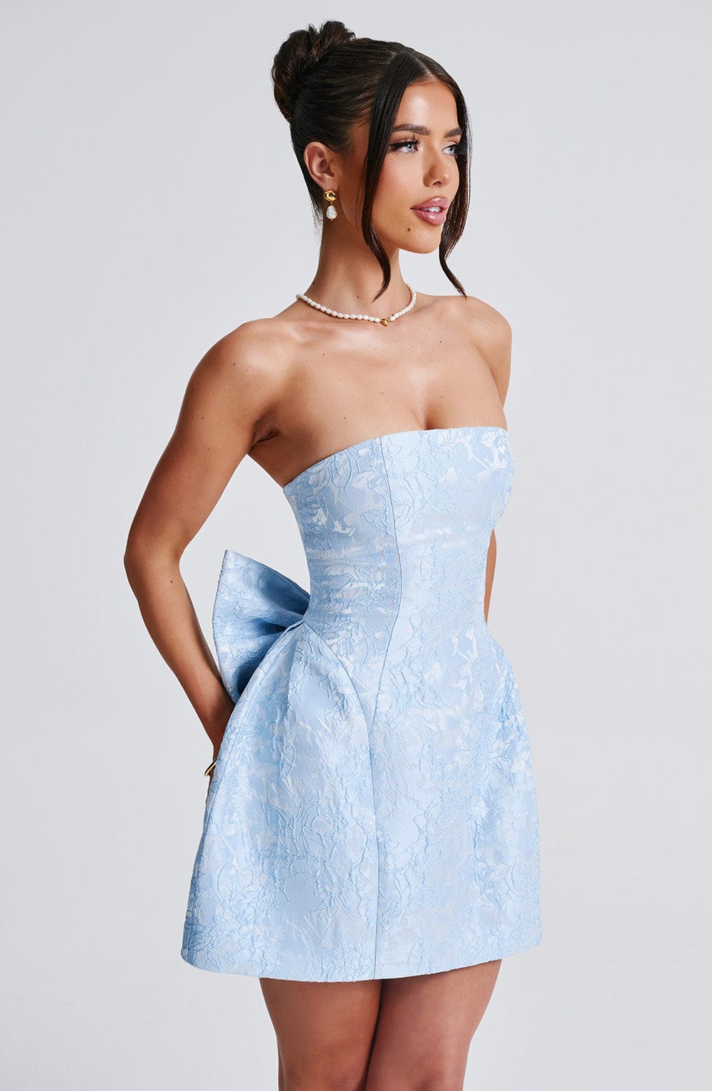 Giaina Mini Dress in Blue by Clandour, product photo 8