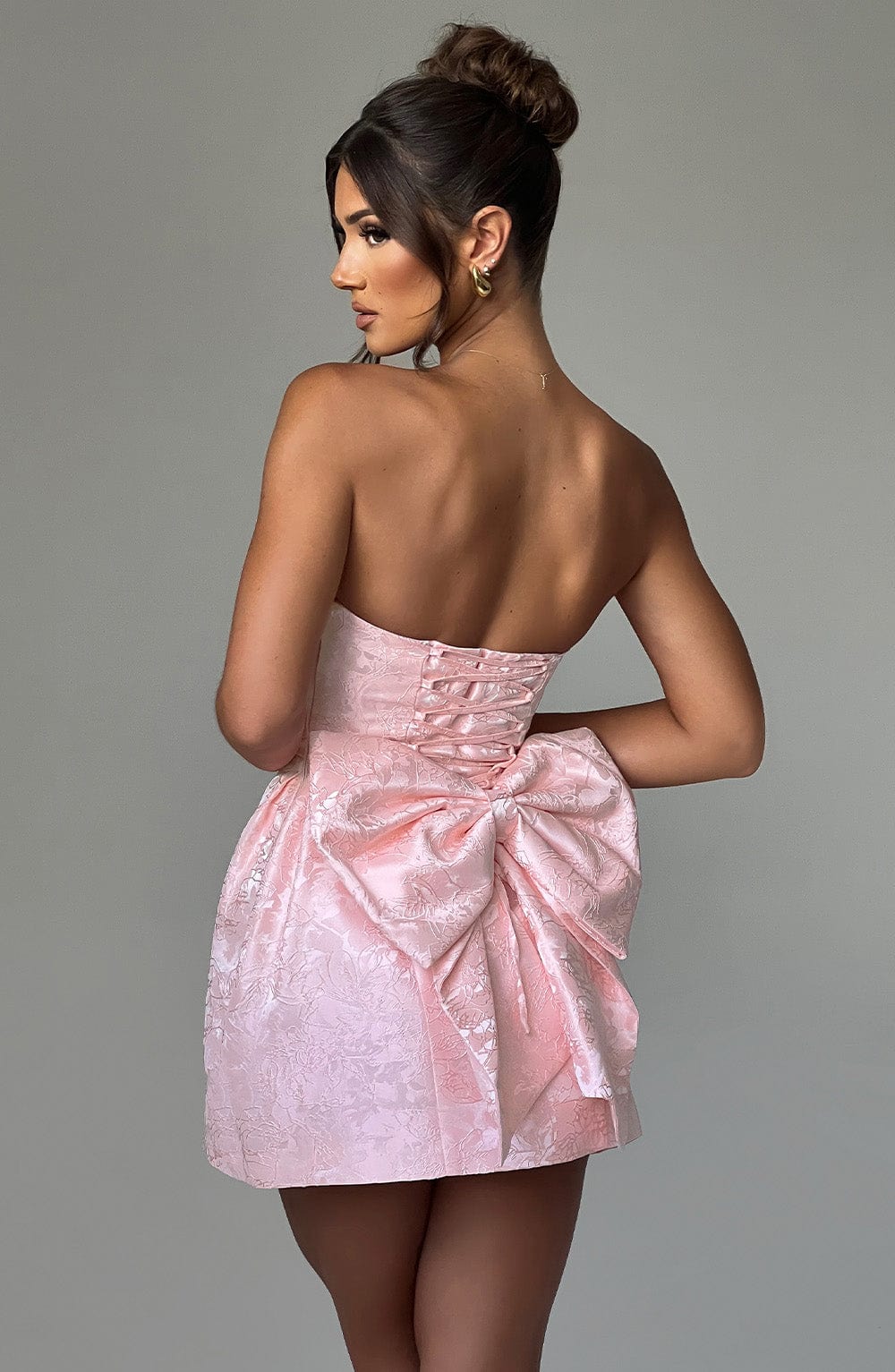 Giaina Mini Dress in Blush by Clandour, product photo 4