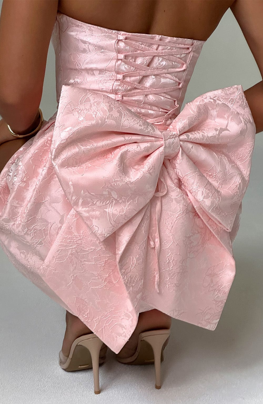 Giaina Mini Dress in Blush by Clandour, product photo 5