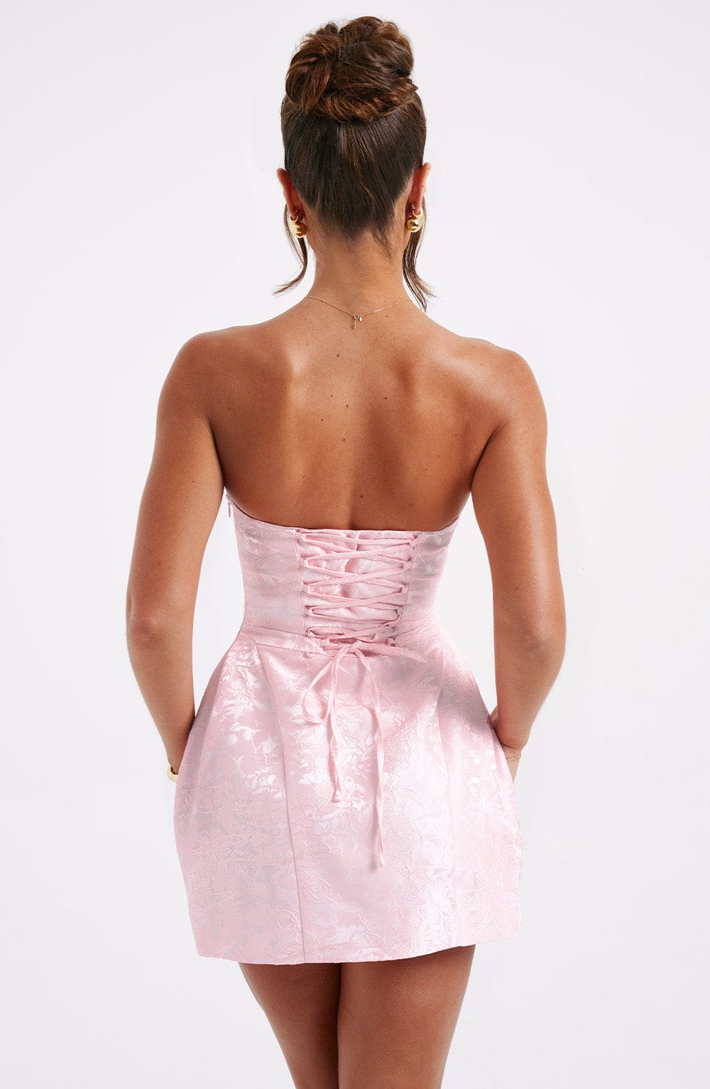 Giaina Mini Dress in Blush by Clandour, product photo 9