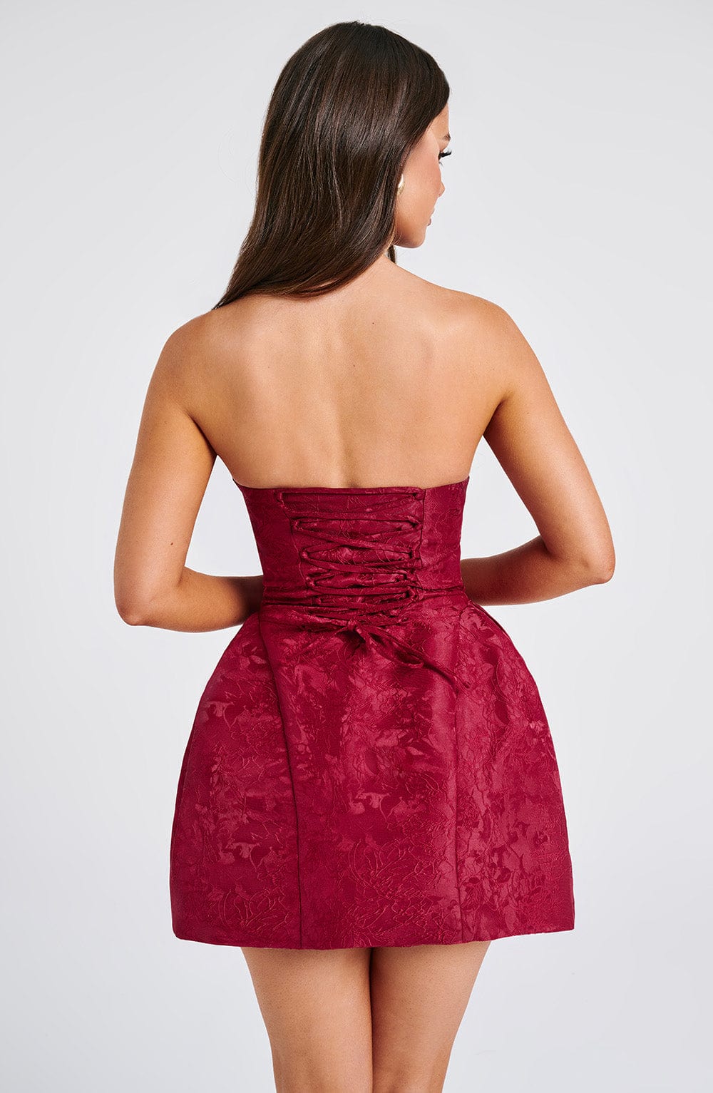 Giaina Mini Dress in Red by Clandour, product photo 7