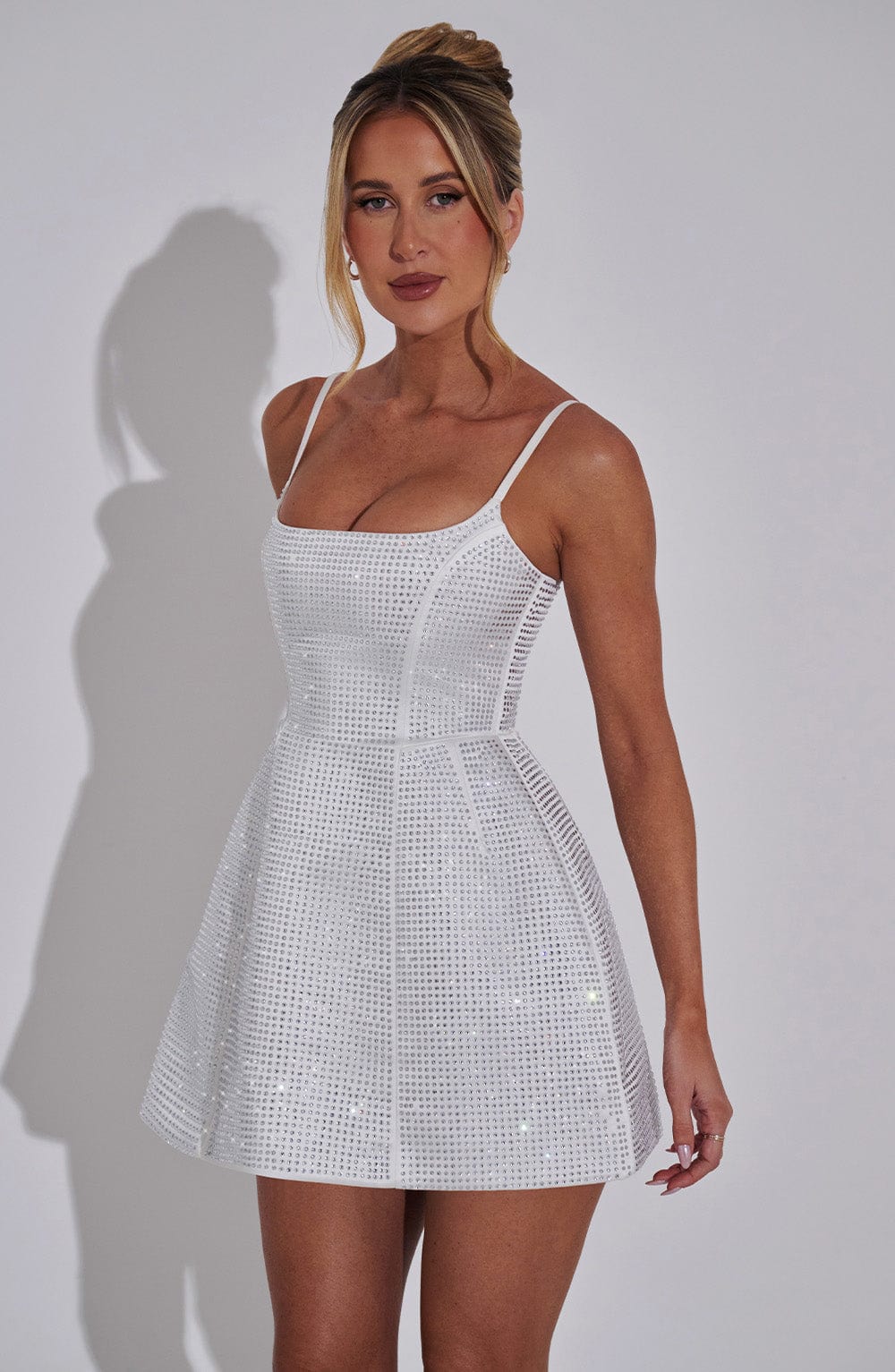 Giairis Mini Dress in Ivory by Clandour, product photo 8