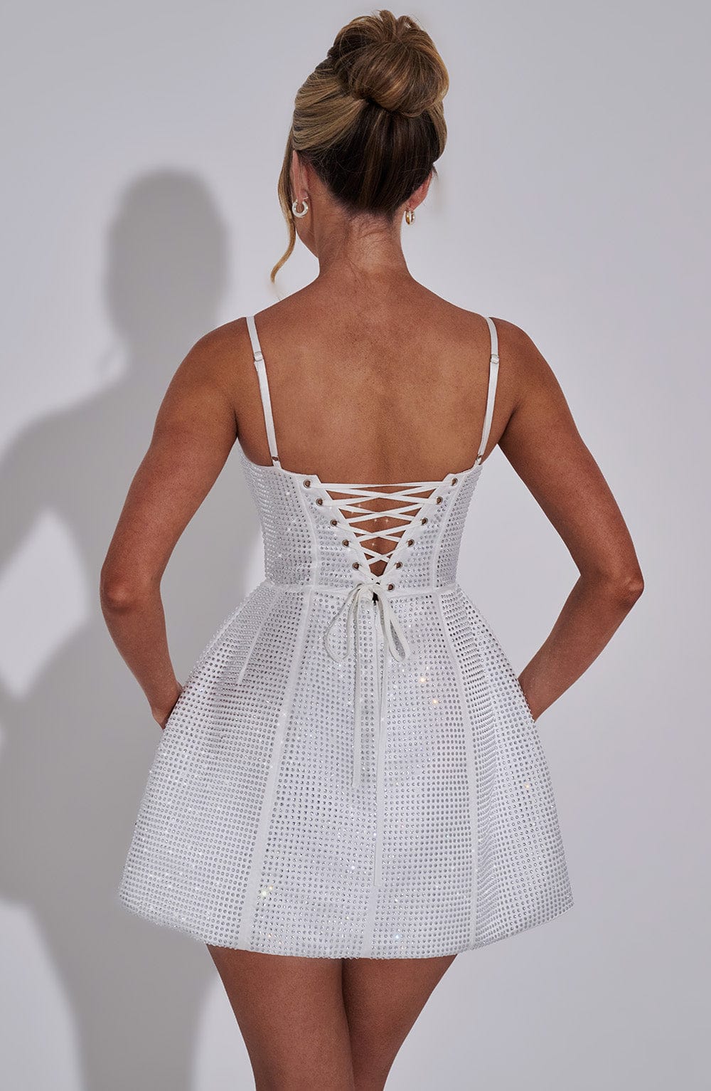 Giairis Mini Dress in Ivory by Clandour, product photo 9