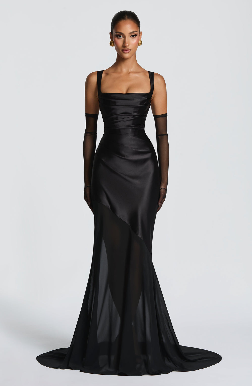 Giaise Gown in Black by Clandour, product photo 2