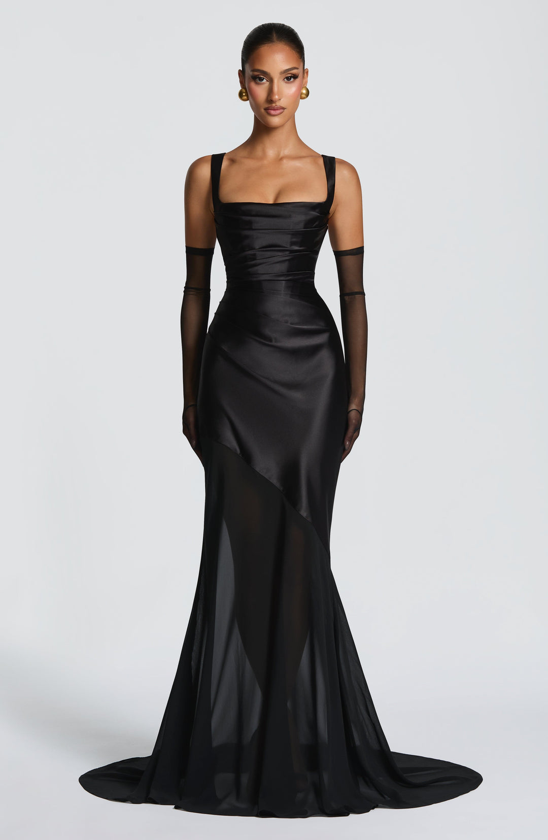 Giaise Gown in Black by Clandour, product photo 2