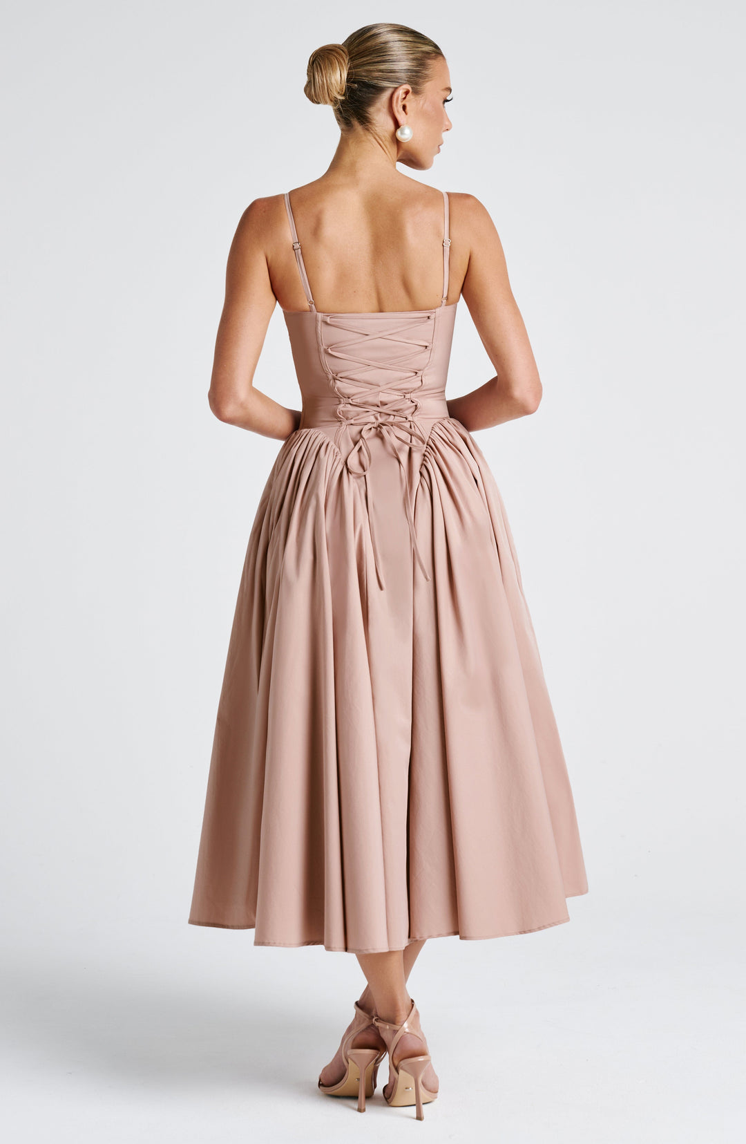 Gialise Midi Dress in Clay by Clandour, product photo 2
