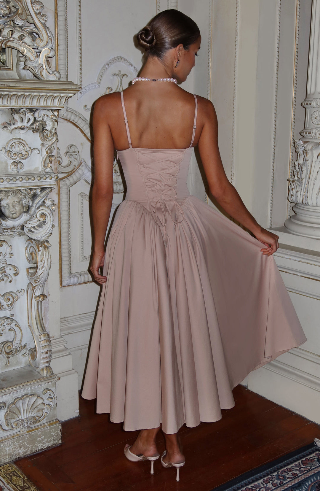 Gialise Midi Dress in Clay by Clandour, product photo 5