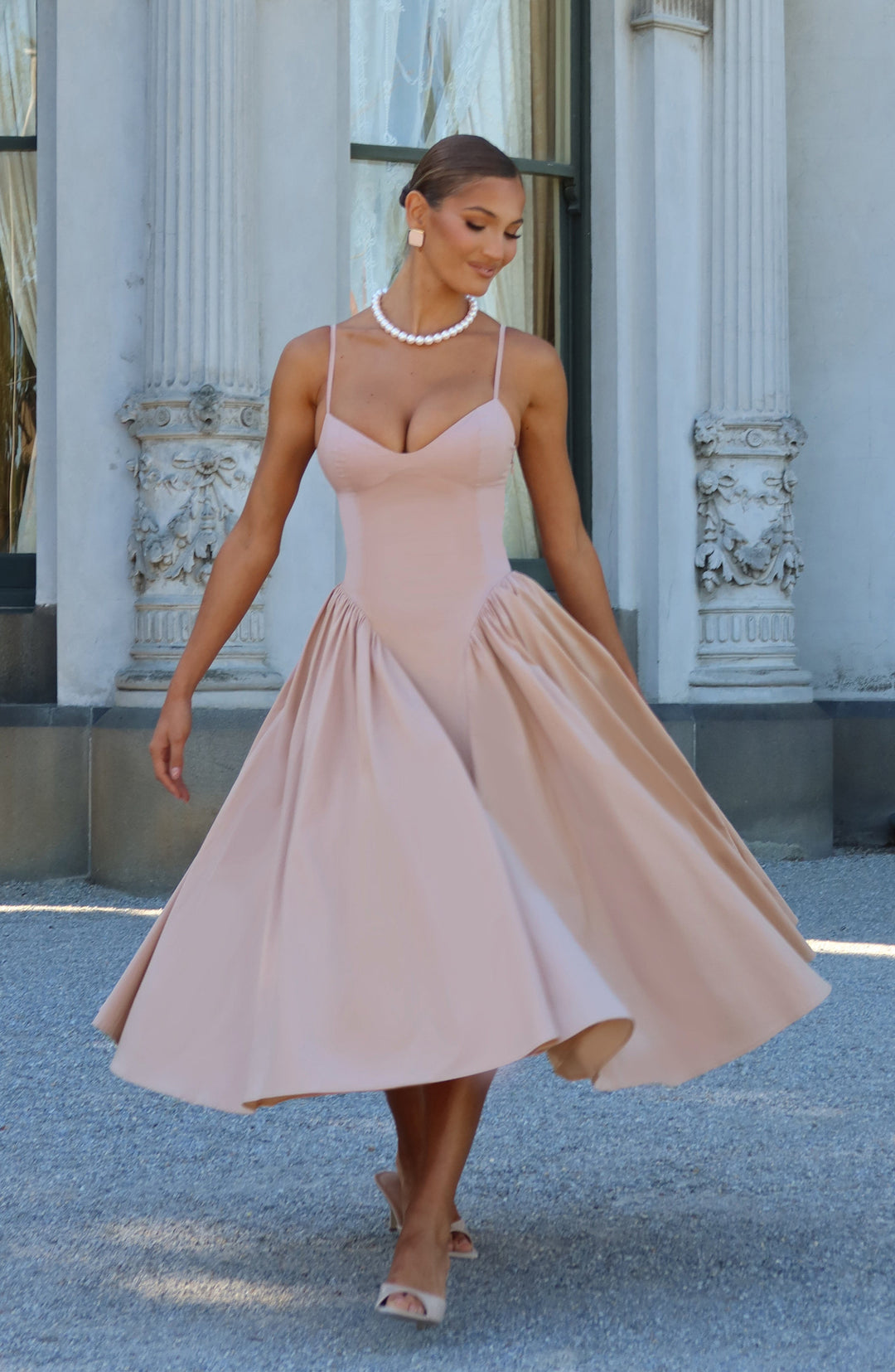 Gialise Midi Dress in Clay by Clandour, product photo 9