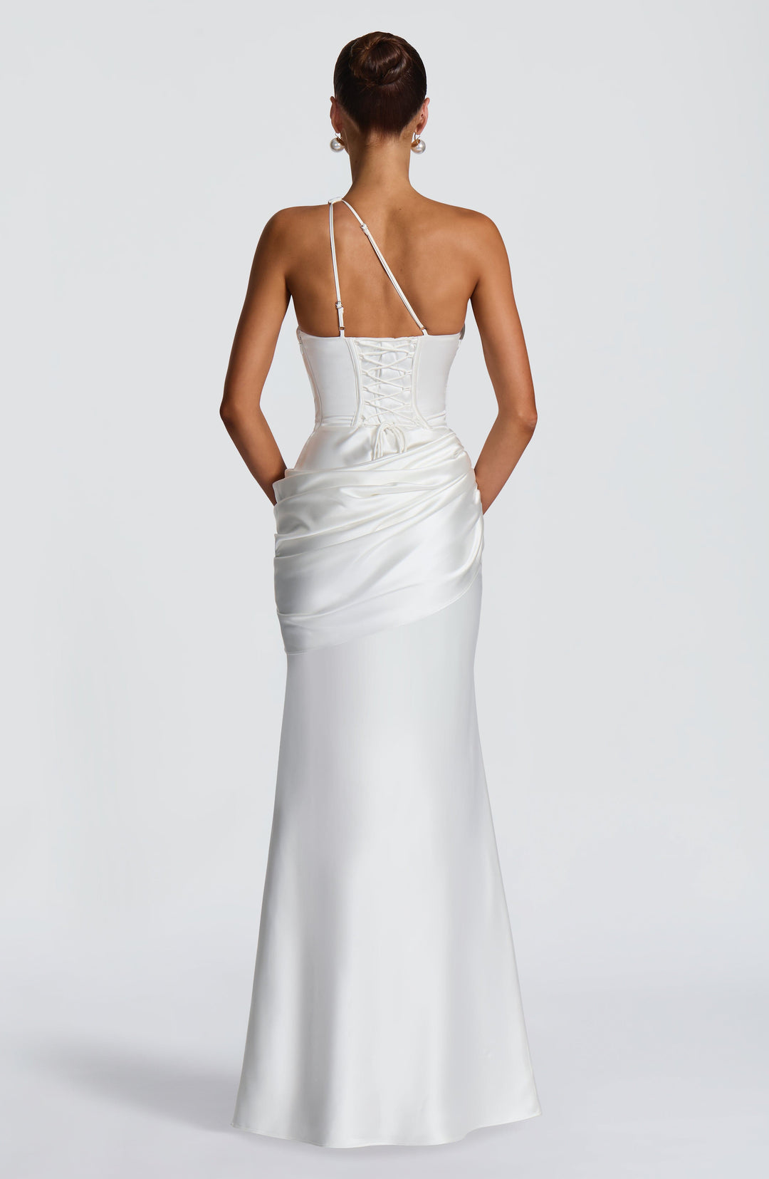 Gianora Maxi Dress in Ivory by Clandour, product photo 4