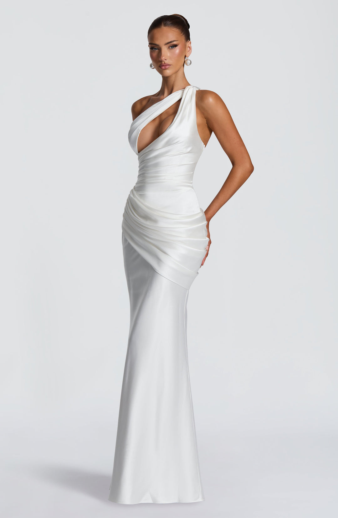 Gianora Maxi Dress in Ivory by Clandour, product photo 5