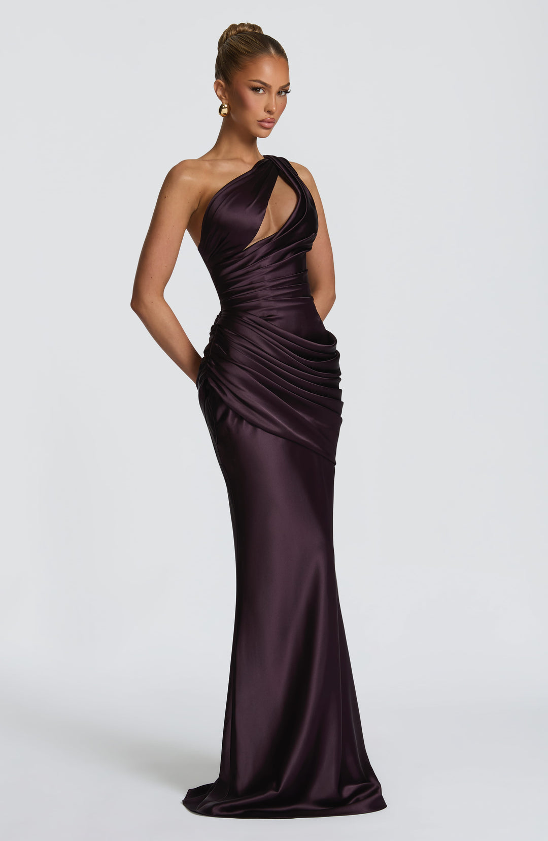 Gianora Maxi Dress in Plum by Clandour, product photo 3