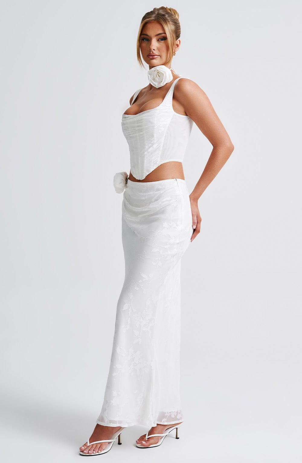 Giaola Maxi Skirt in Ivory by Clandour, product photo 5