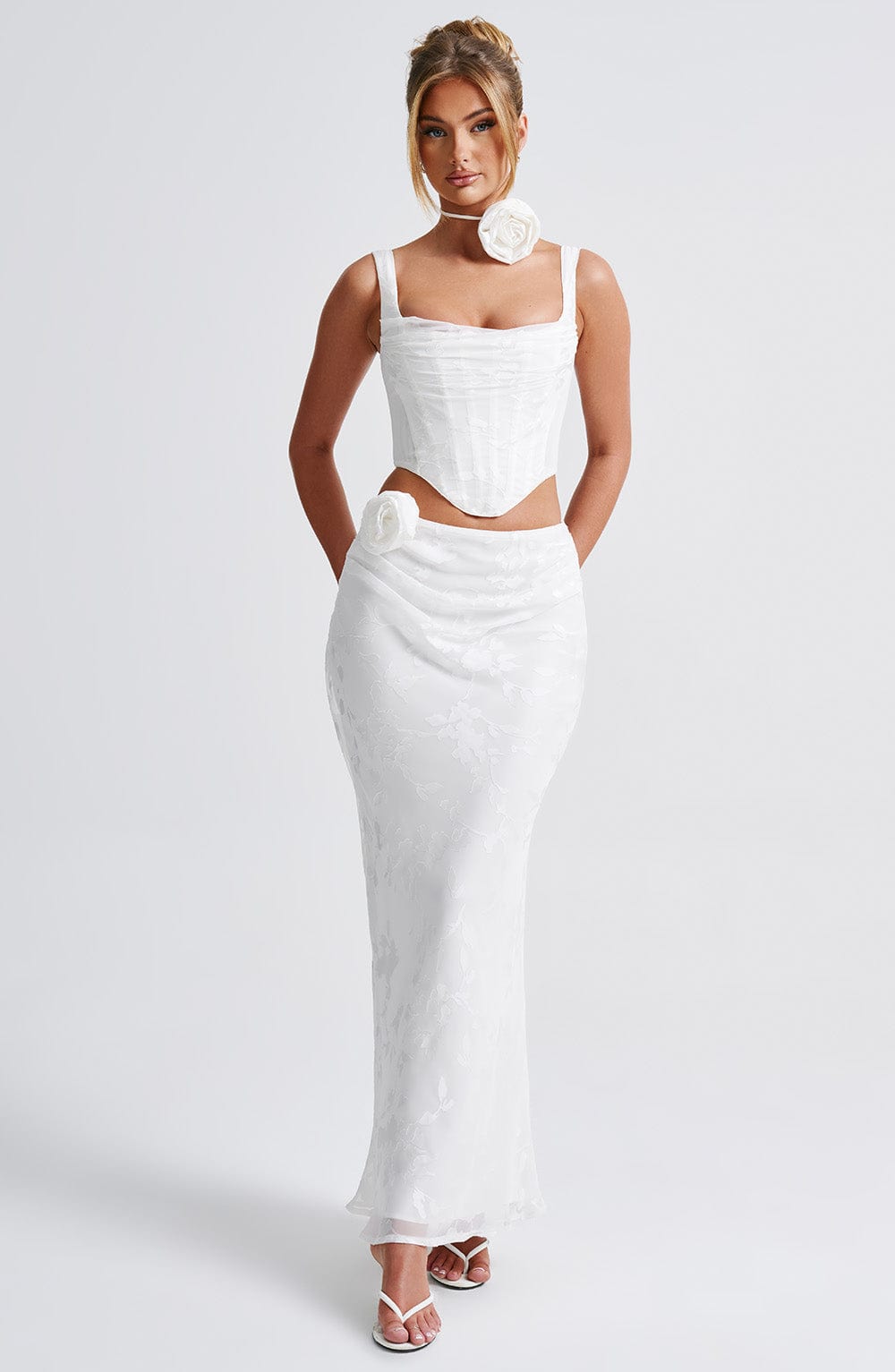 Giaola Maxi Skirt in Ivory by Clandour, product photo 7