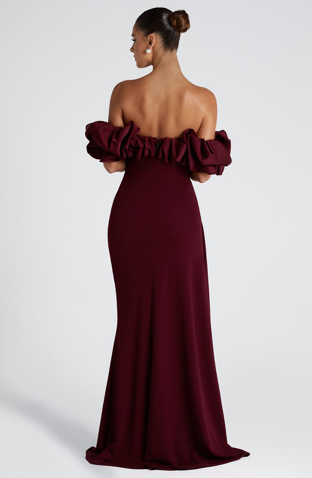 Giaoria Maxi Dress in Cherry Lacquer by Clandour, product photo 6