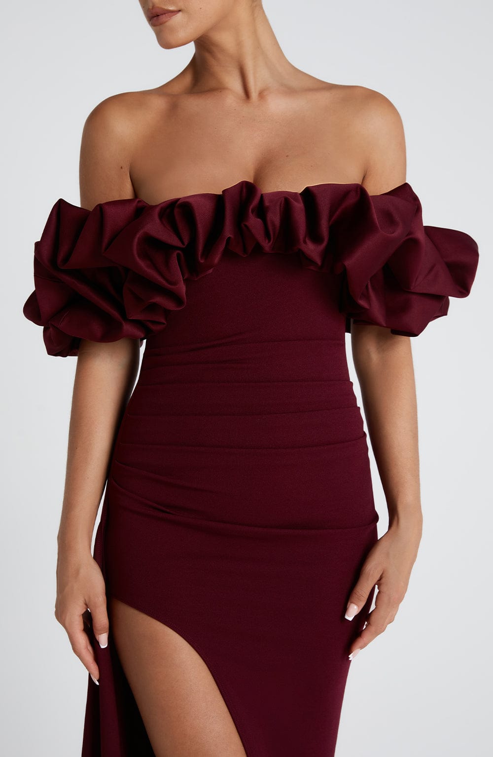 Giaoria Maxi Dress in Cherry Lacquer by Clandour, product photo 9