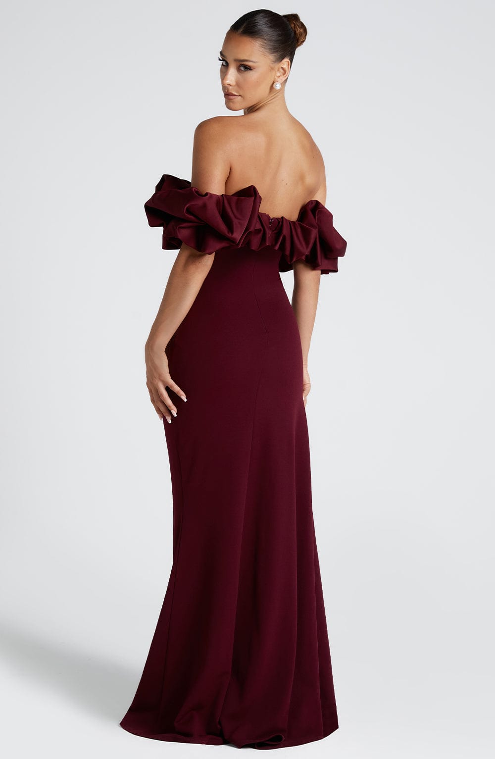 Giaoria Maxi Dress in Cherry Lacquer by Clandour, product photo 10