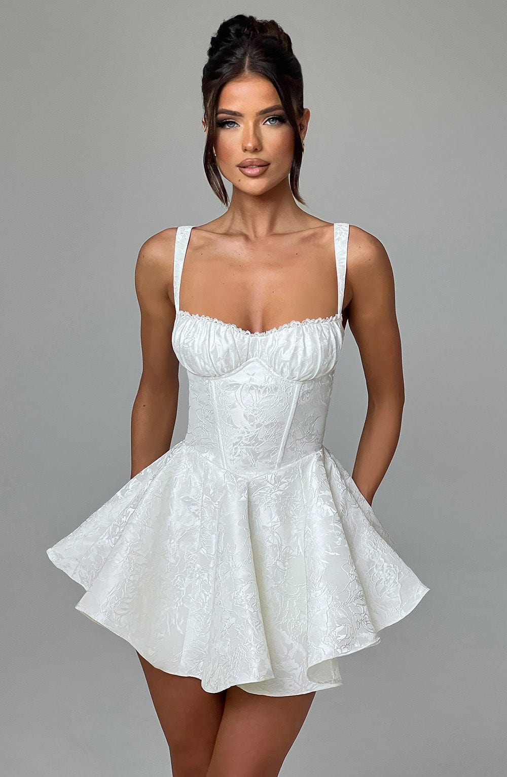 Giavieve Playsuit in Ivory by Clandour, product photo 1