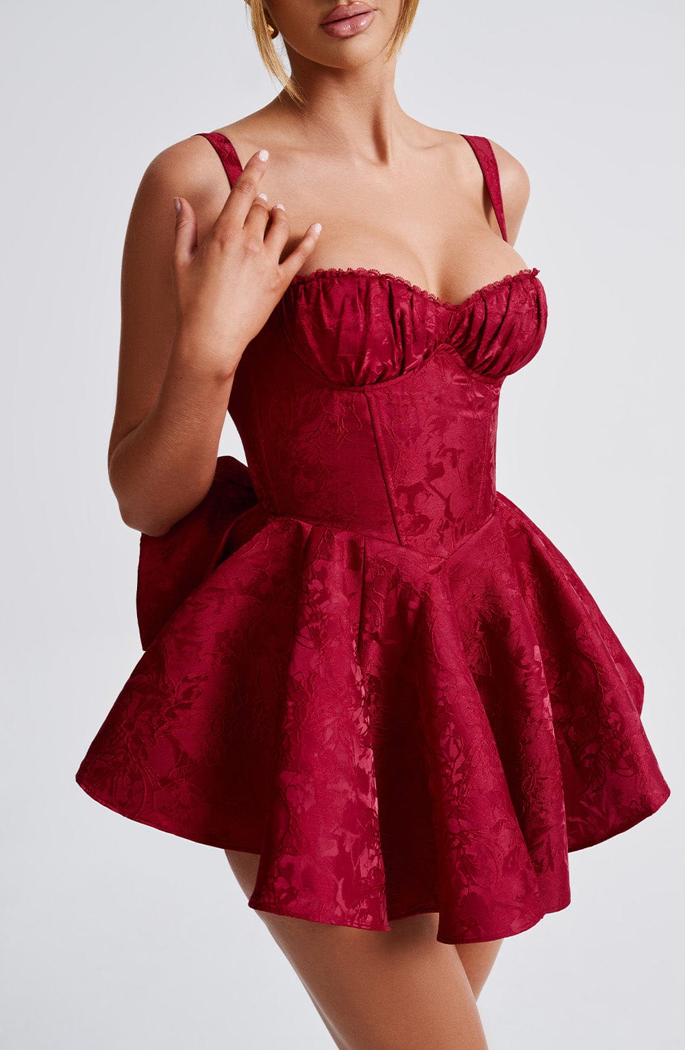 Giavieve Playsuit in Red by Clandour, product photo 8