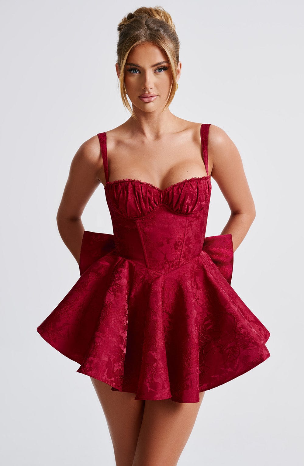 Giavieve Playsuit in Red by Clandour, product photo 12