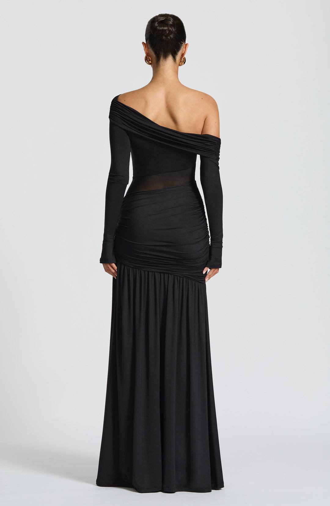 Haliaena Maxi Dress in Black by Clandour, product photo 4