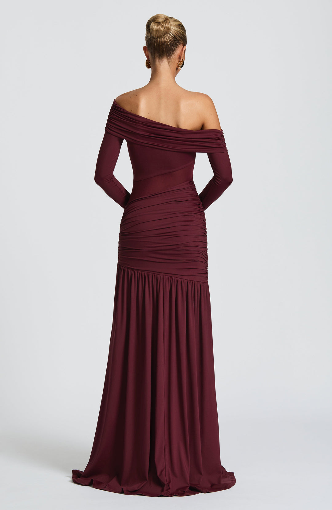 Haliaena Maxi Dress in Cherry Lacquer by Clandour, product photo 3