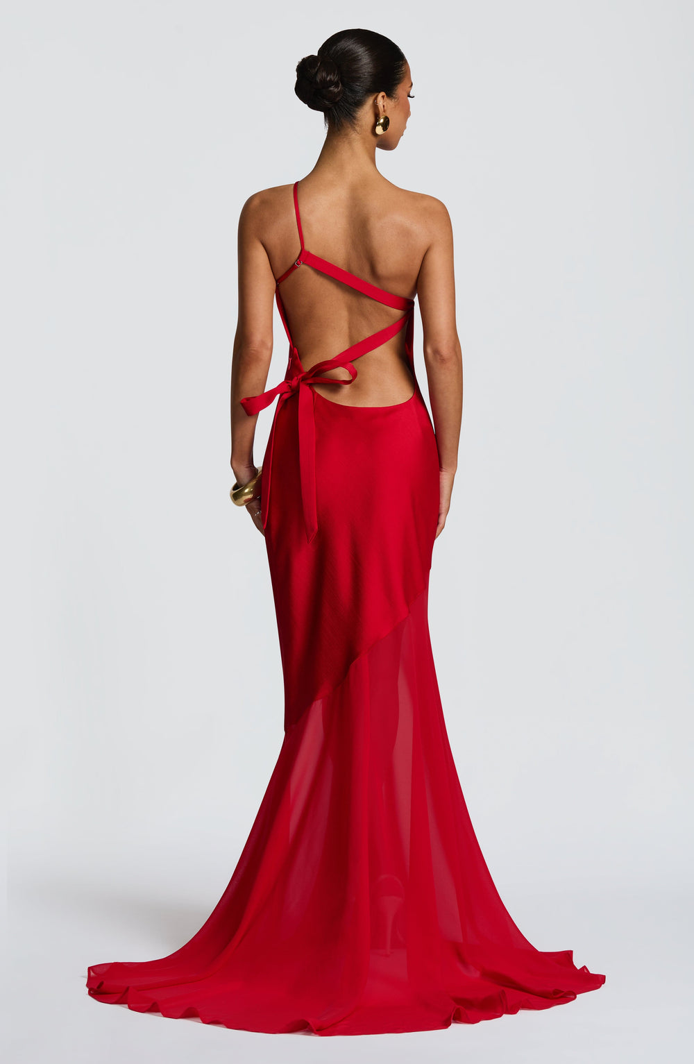 Haliaessa Gown in Red by Clandour, product photo 2