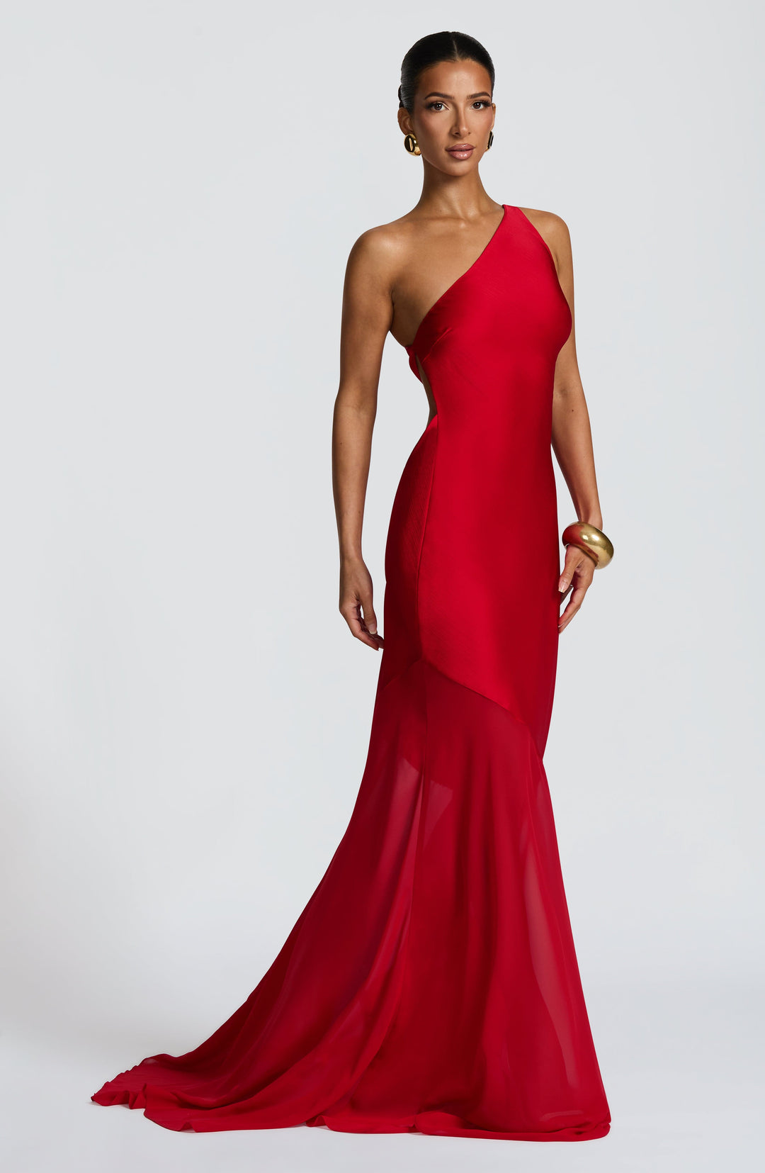Haliaessa Gown in Red by Clandour, product photo 3