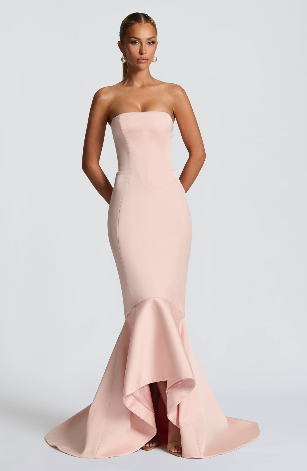 Haliaia Gown in Blush by Clandour, product photo 2